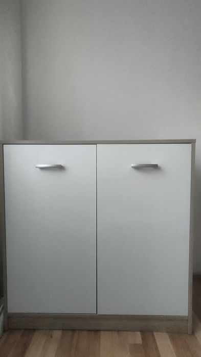 Komoda biała+ dąb sonoma