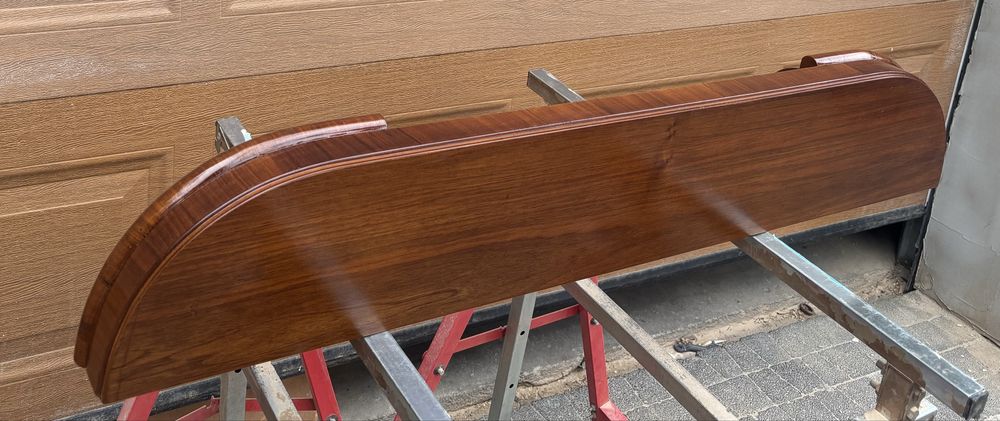 Półka Wisząca Na Ścianę Orzech Art Deco 117 Stan Idealny Po Renowacji