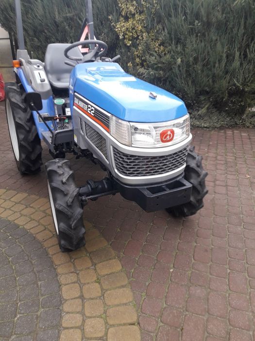 Traktorek Japoński Iseki HUNTER że sprzętem rolniczym