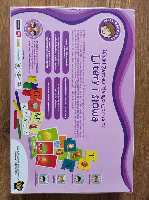 wielki zestaw małego odkrywcy Litery i słowa