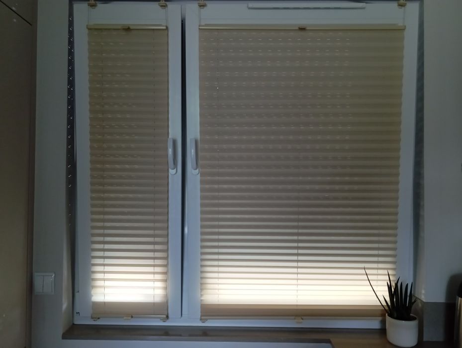 Rolety plisowane beżowe 2 szt.