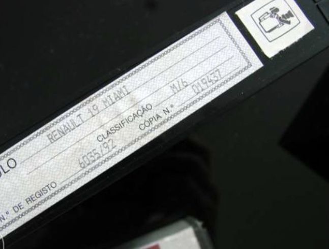 VHS Renault 19 MIAMI - VHS promocional década 90