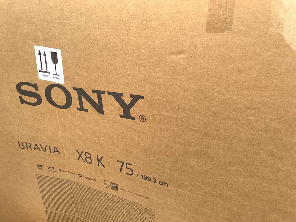 75 дюймів 75X81K Sony Bravia Новий, але Битий телевізор