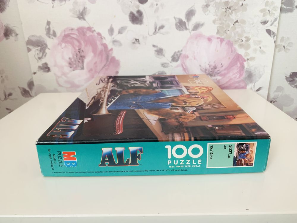 Puzzle Alf, MB 100 elemntów, vintage 1988