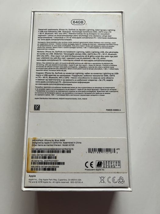 Smartfon Apple iPhone XR 64 GB | Niebieski | Bardzo dobry stan |