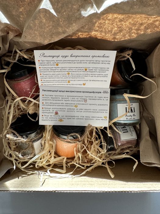 Комплект аромасвічок нові