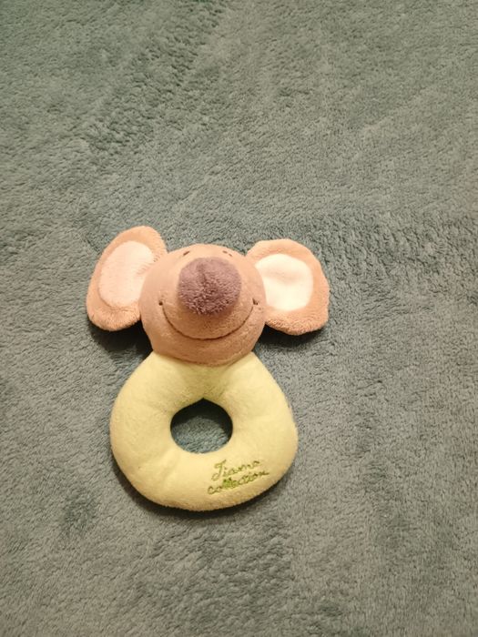 Pluszowa grzechotka myszka