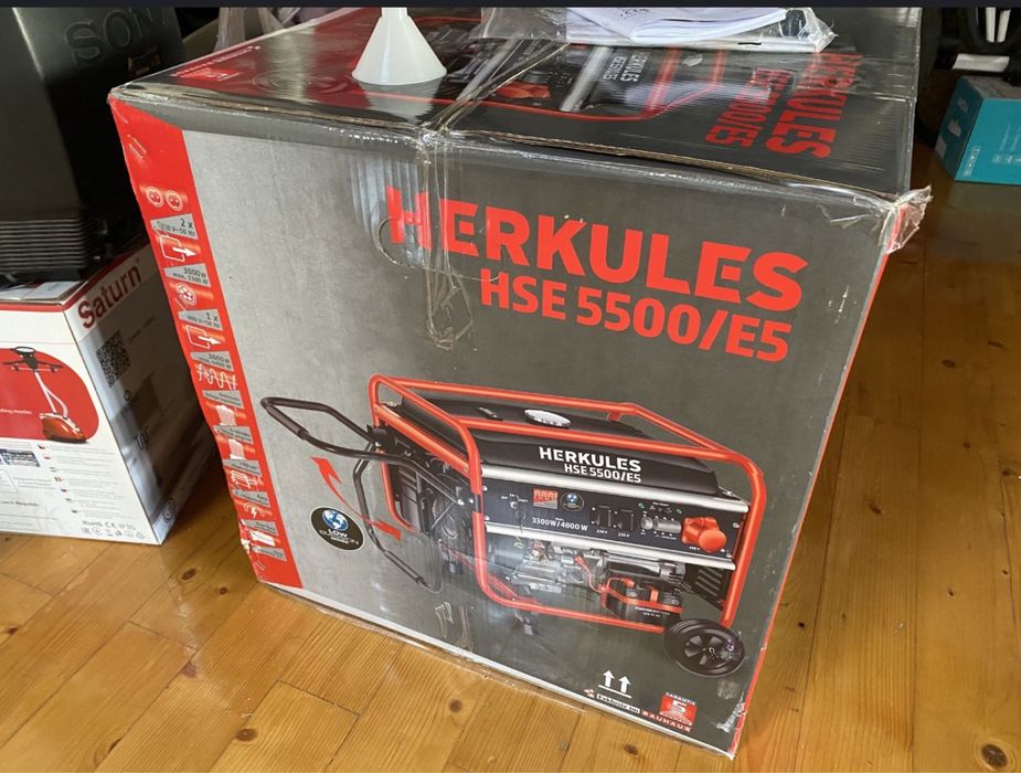 Генератор бензиновый 3.5-4.8 кВт 220/380V Herkules чистый немец