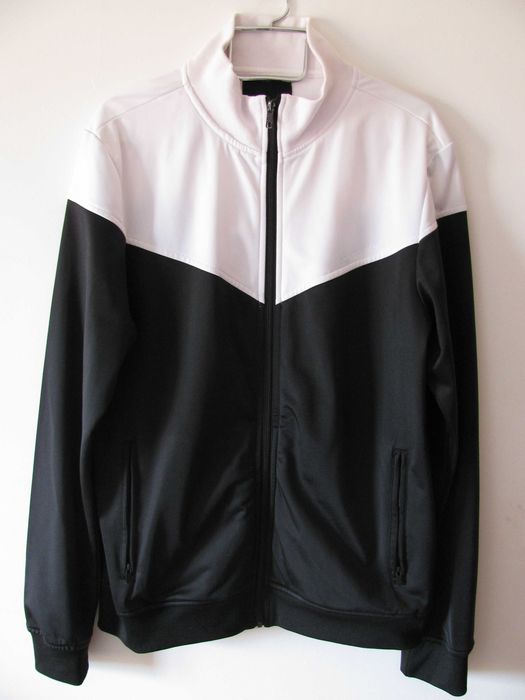 Casaco de Treino Bershka Preto e Branco
