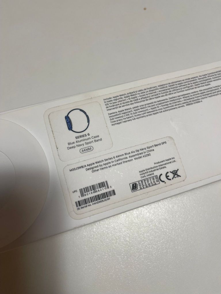 Apple watch Series 6 Blue Aluminium Case Deep Navy Sport Band