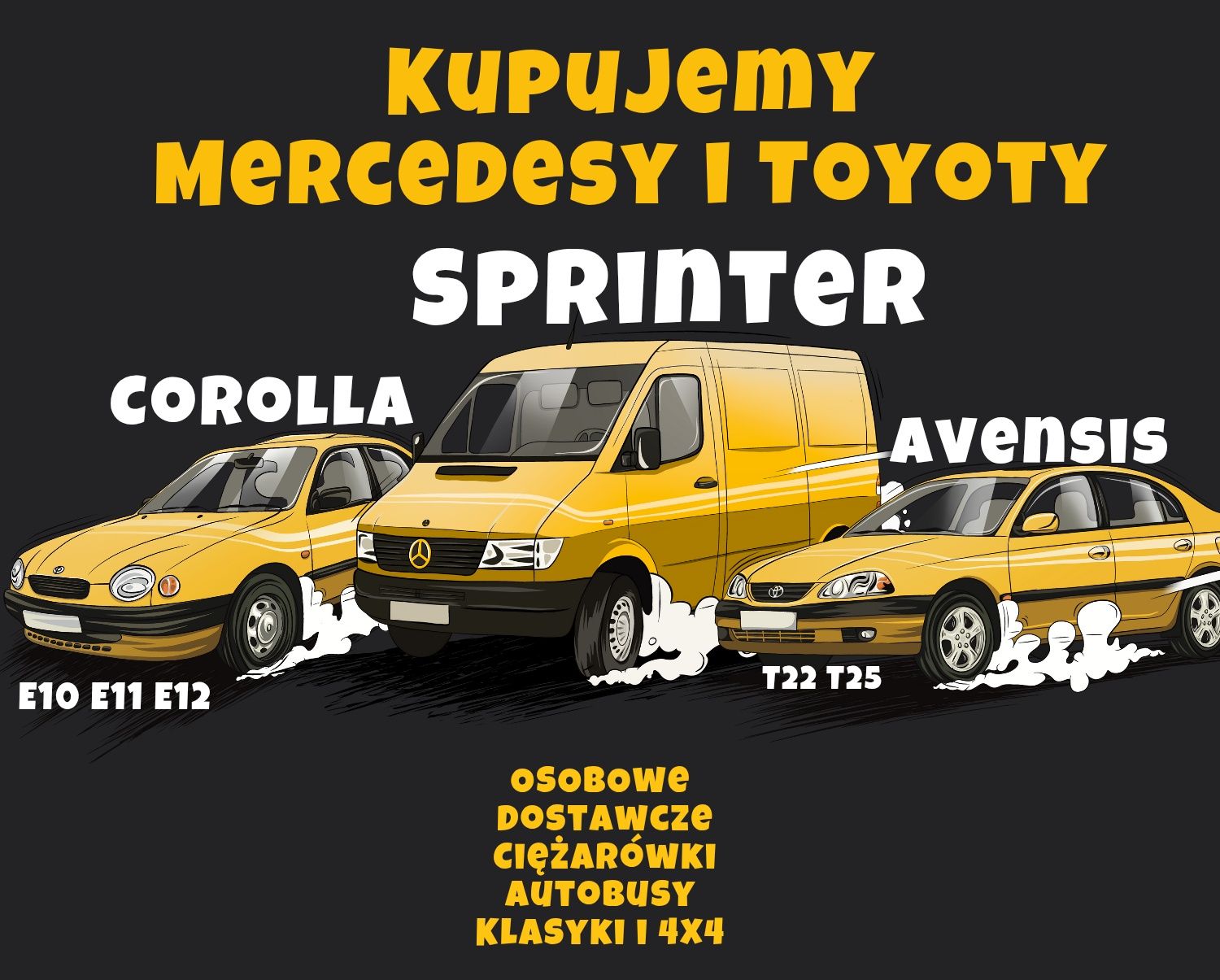 Skup Aut Mercedes Sprinter Toyota Avensis Corolla