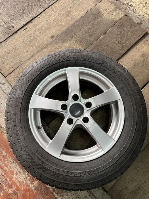 Диски dotz  з резиною 5 120 r16  на бус t5 gislaved 215 65 16 c
