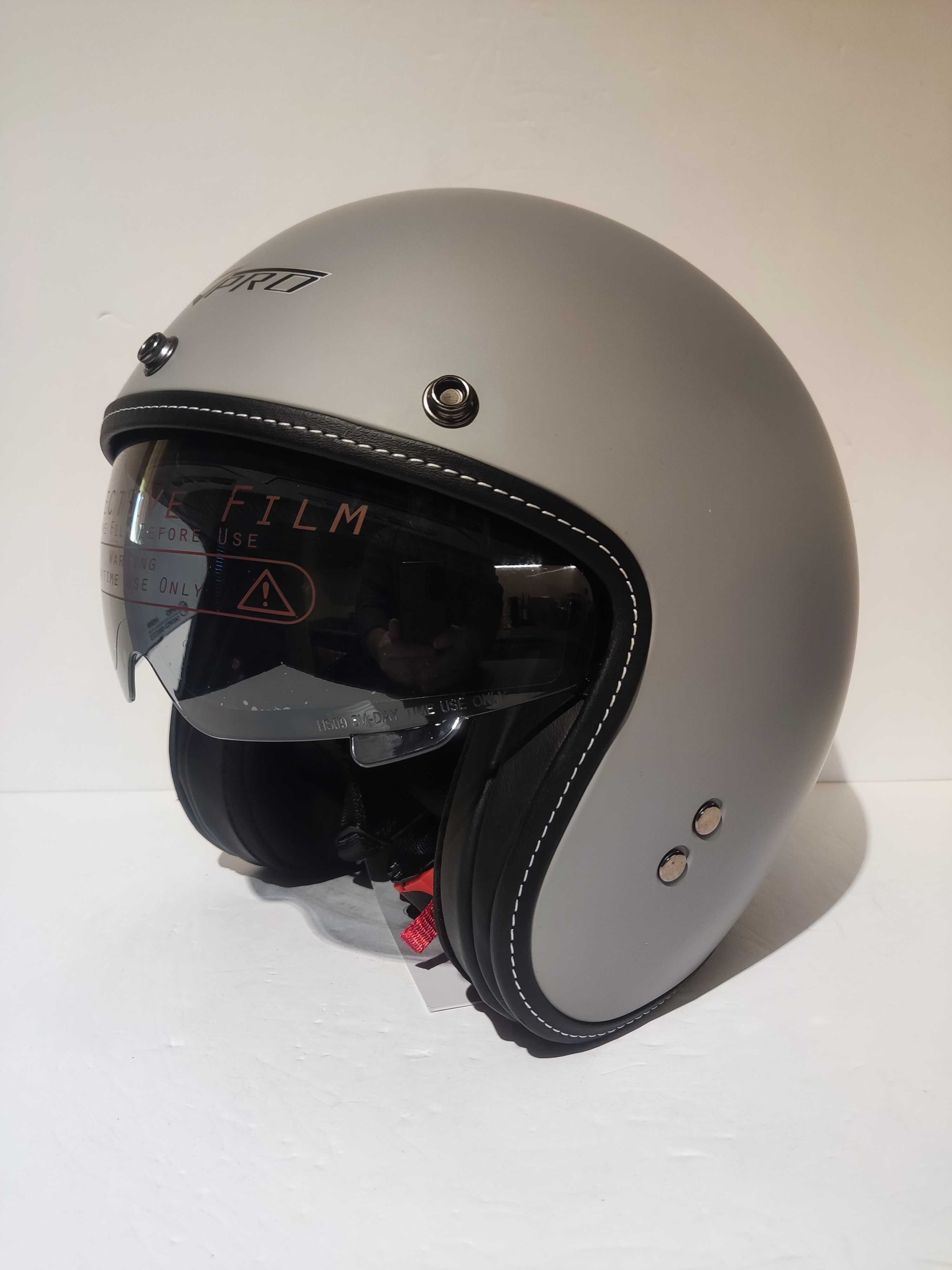 Capacete clássico aberto 3/4 caféracer chopper mota scooter novo