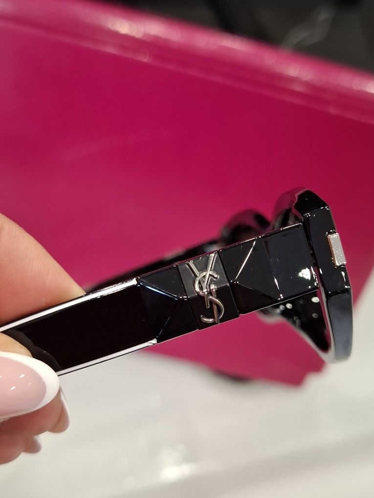 Okulary przeciwsłoneczne damskie kocie oko YSL model 2025