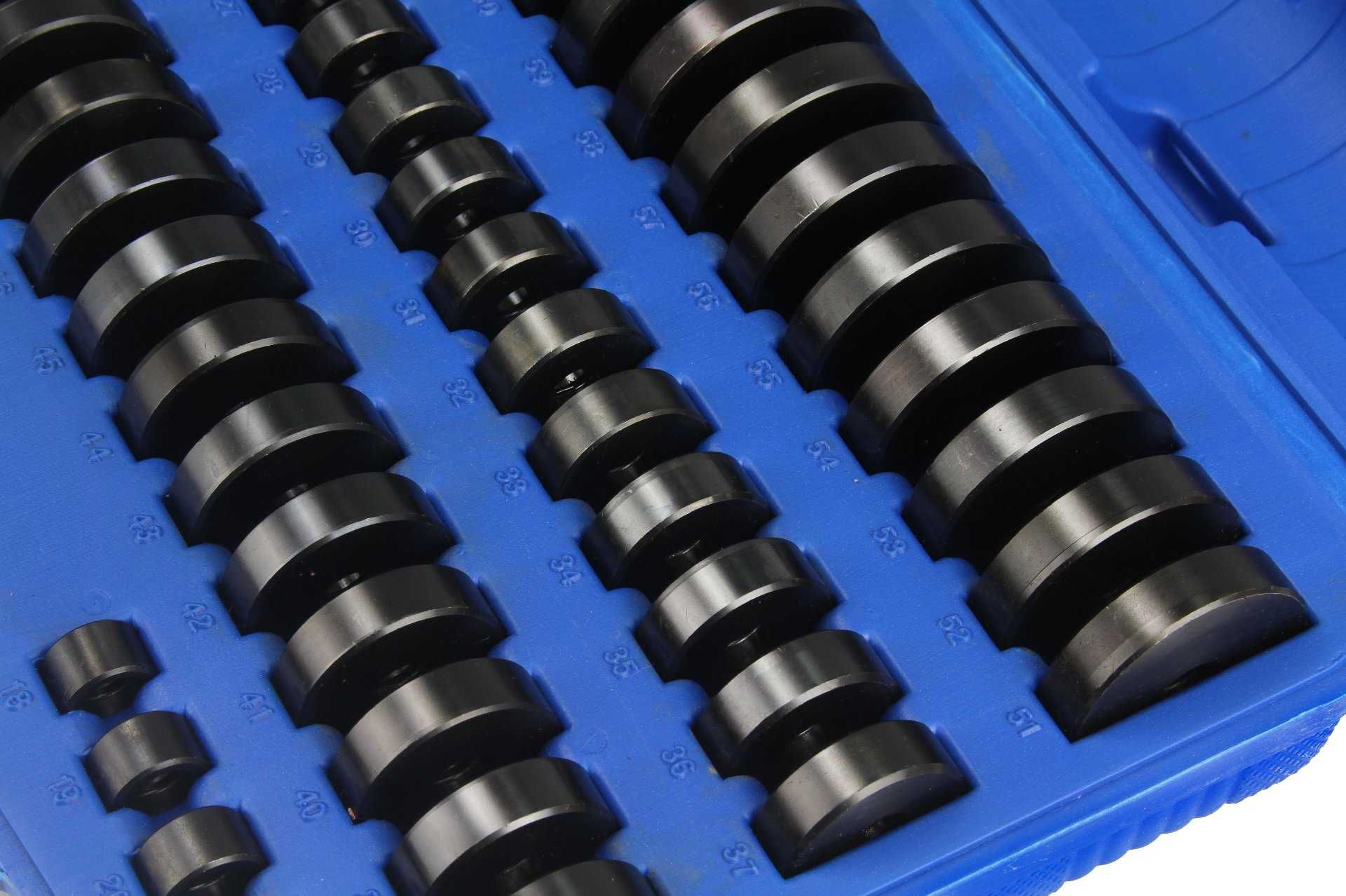 MAR-POL Ściągacz Tulei Łożysk Gum Adaptery 18-74mm 52el Zestaw M66775