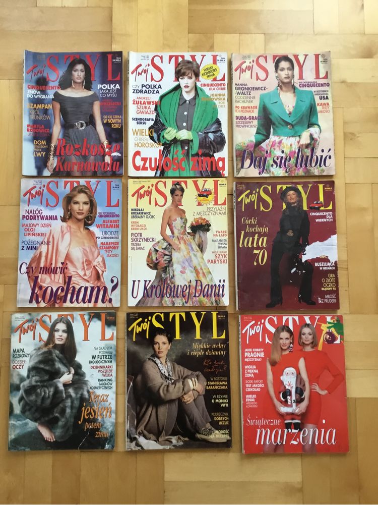 Magazyn Twój Styl z 1993 roku, 9 sztuk