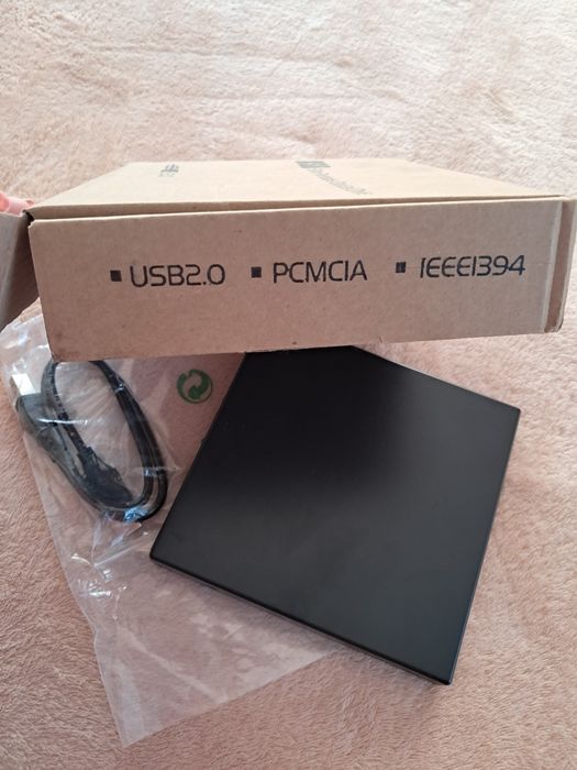 Zewnętrzny przenośny napęd DVD CD USB nowy