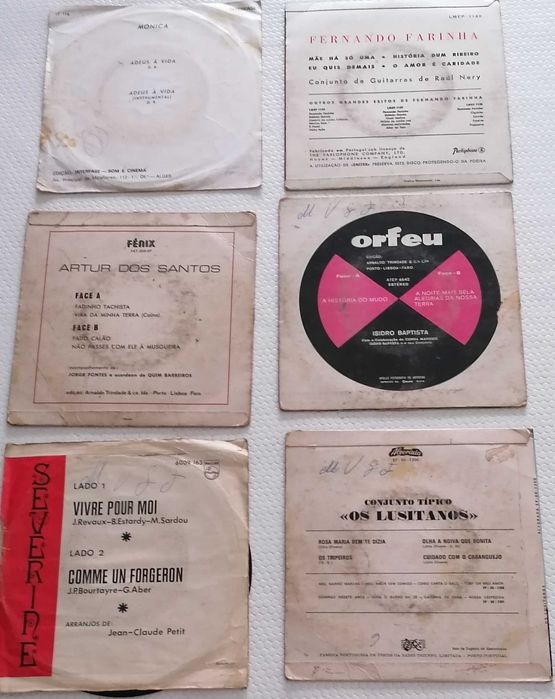 Vinis singles, lote nº 17 de 6 discos, por 7€
