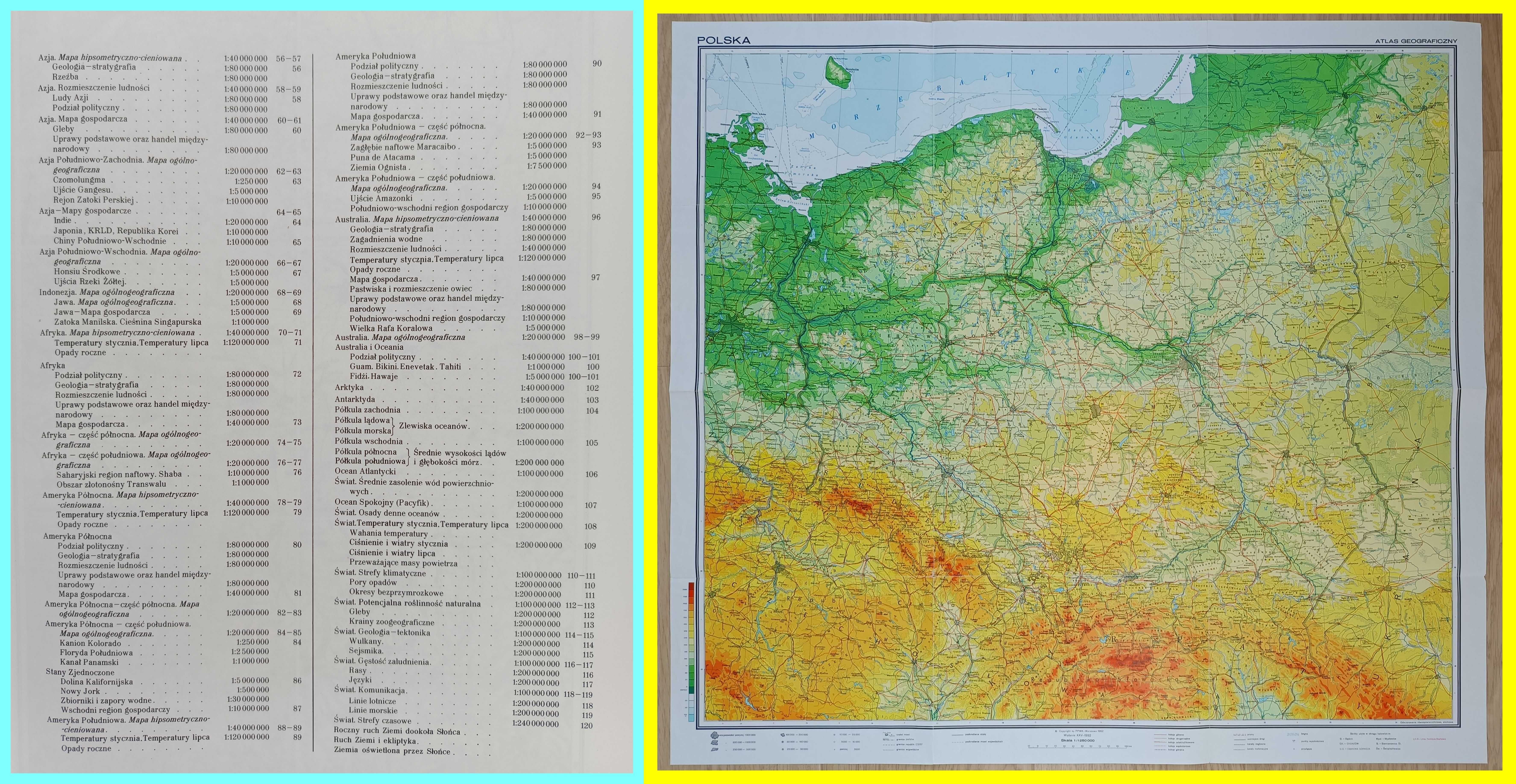 Atlas geograficzny dla szkół średnich (Podział polityczny-luty 1992)