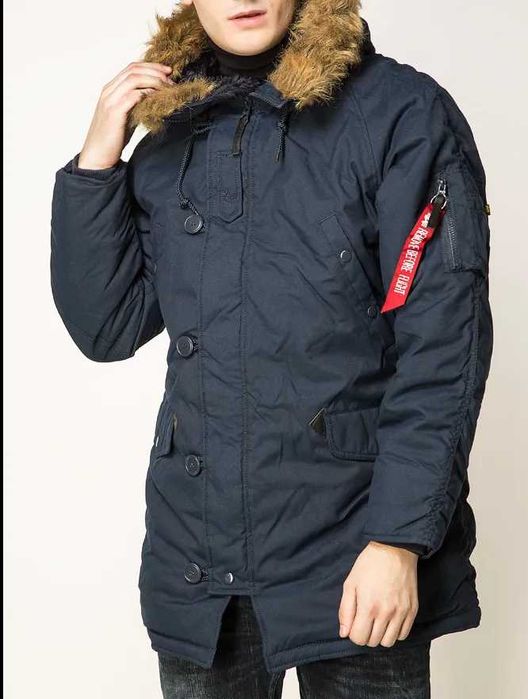 Куртка Alpha Industries Altitude синя і чорна