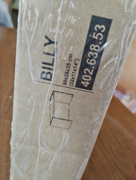 Zestaw Ikea: biała nadstawka Billy + 2 drzwi z szybą