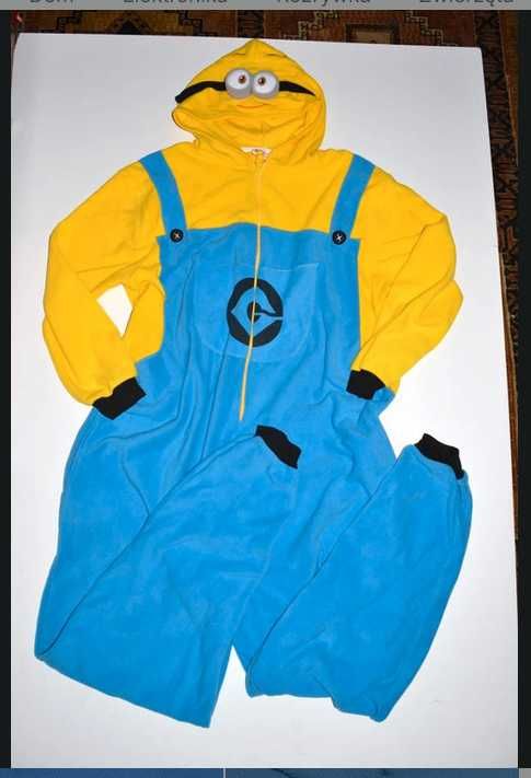 17^ Minionek Minions polarowy strój przebranie piżama M/L
