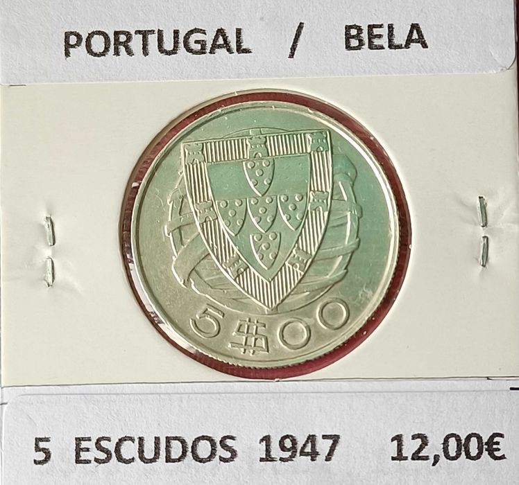 2 Moedas 5 Escudos Prata da 2ª República (Emissão Anual )