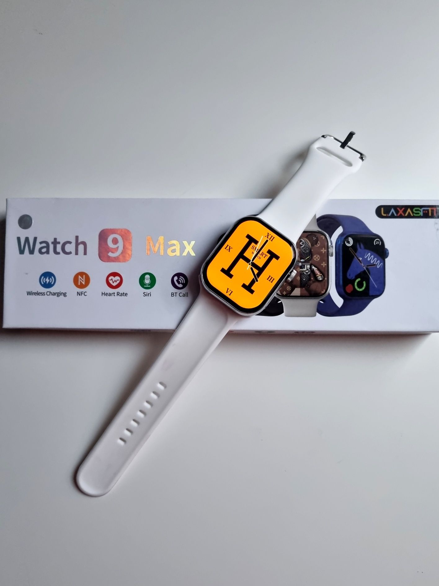 Smartwatch S9 biały pasek damski #Smartwatch