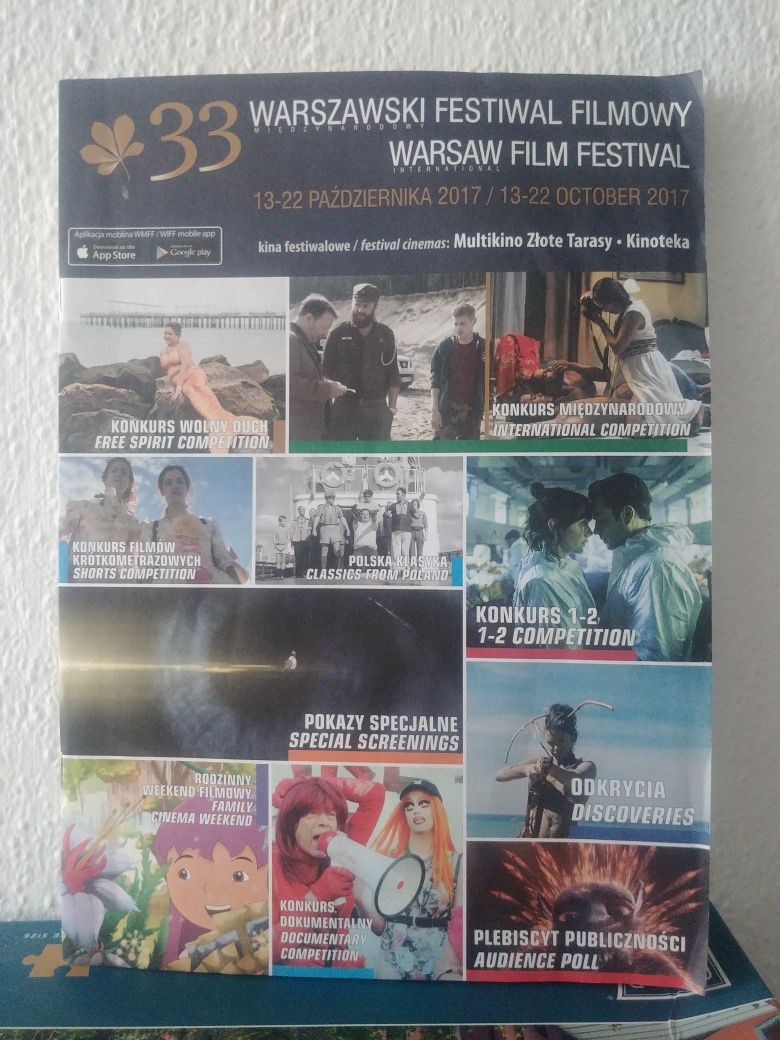 Warszawski Festiwal Filmowy 2017 WFF katalog repertuar filmowy