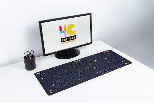 Podkładka Mata Na Biurko PAC-MAN 30X80 Mousepad - Desk Mat Nowa Poznań