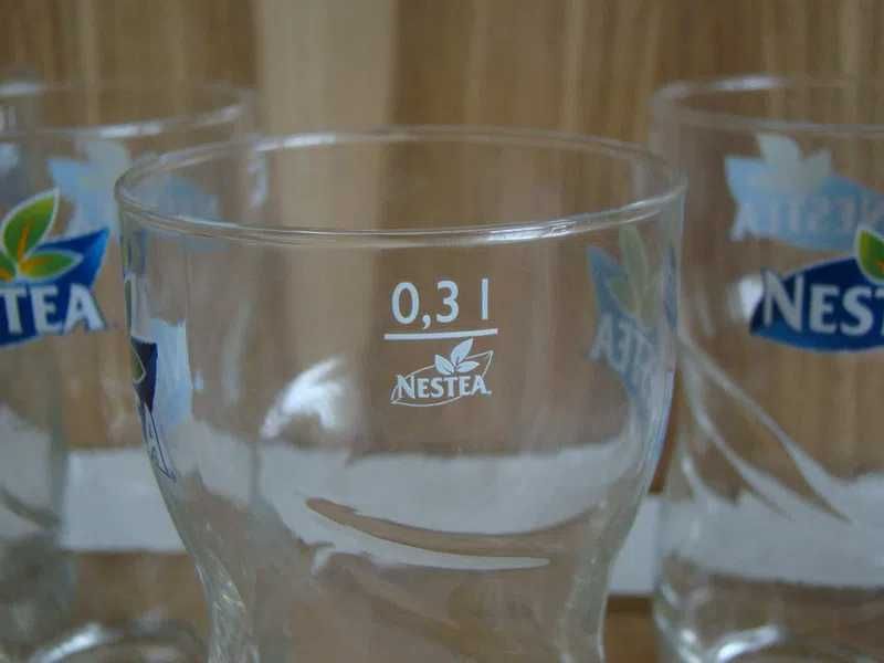 Стакан Бокал Nestea стеклянный 300 мл. новые