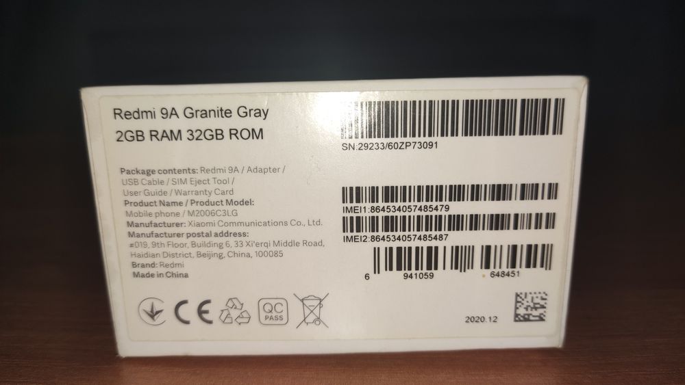 смартфон Xiaomi Redmi 9A (разбитый экран с пятнами)