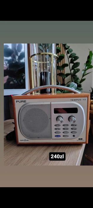 Radio vintage drewniane rekwizyt dekoracja Pure Tempus