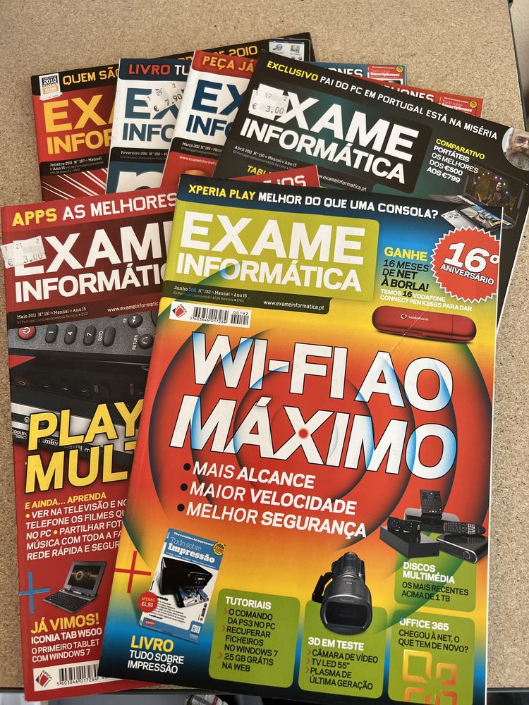 Revistas Exame Informática vários anos