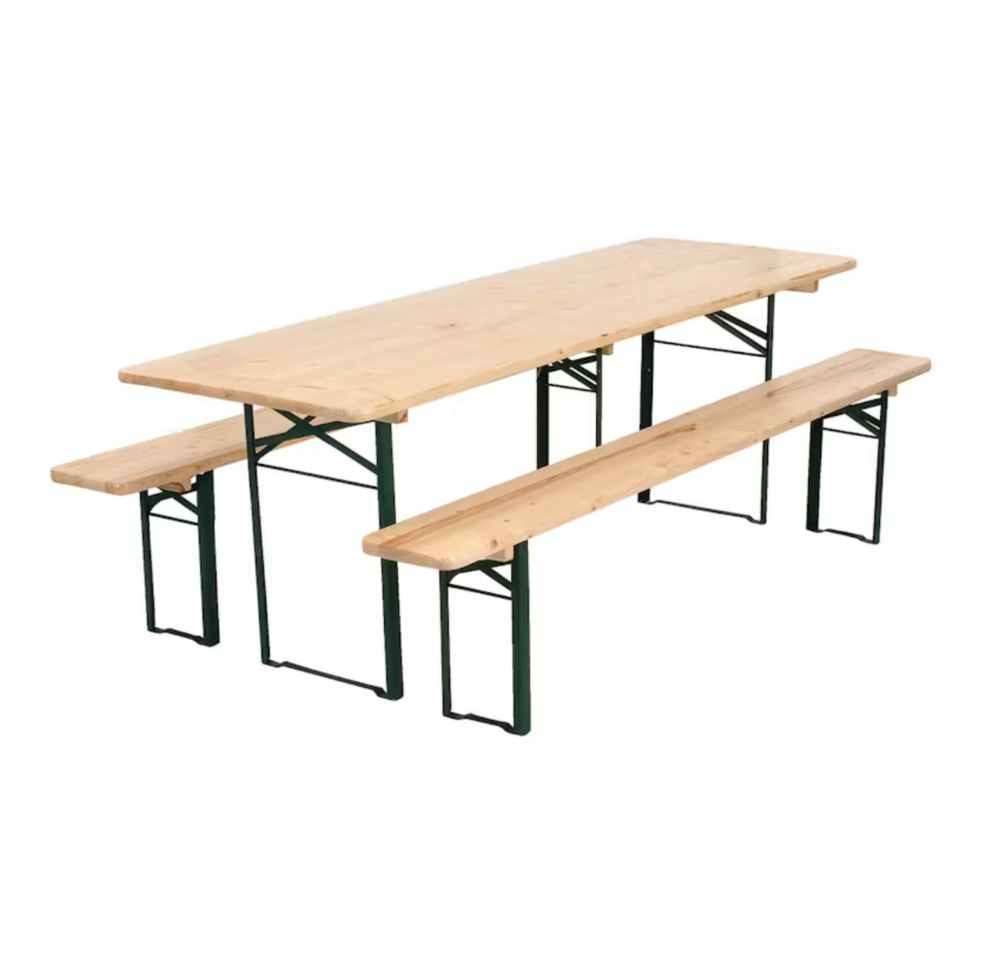 Conjunto de mesa com 2 bancos - exterior