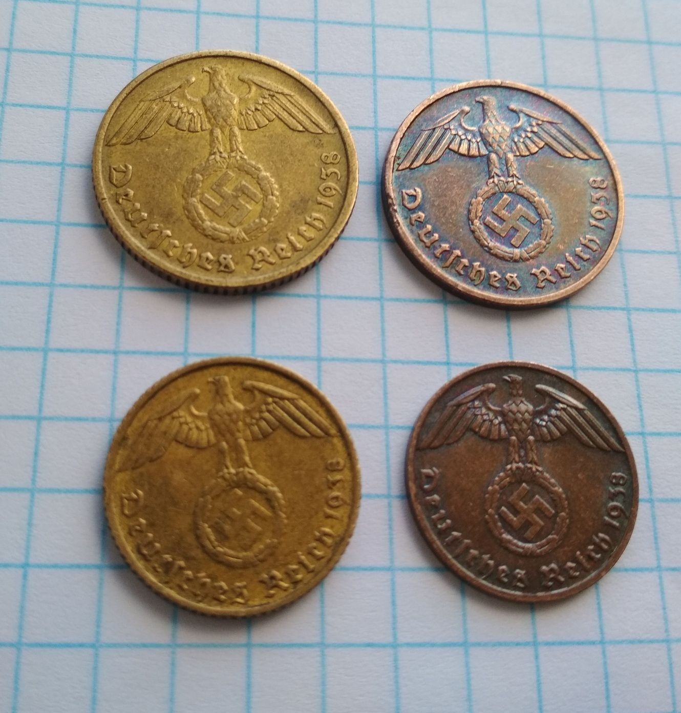 Монеты Германии 1938г.