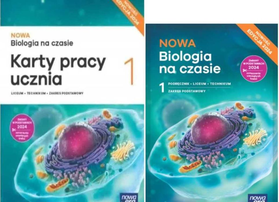 Zestaw: Biologia na czasie 1 ZP Podręcznik + KP Nowa Era Edycja 2024