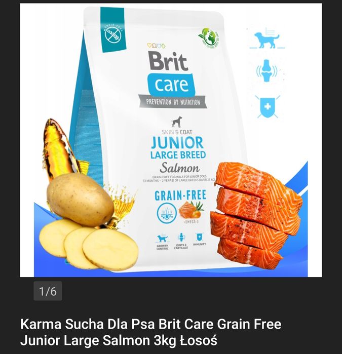 Karma BRIT JUNIOR 3kg +1 kg (bez kurczaka)