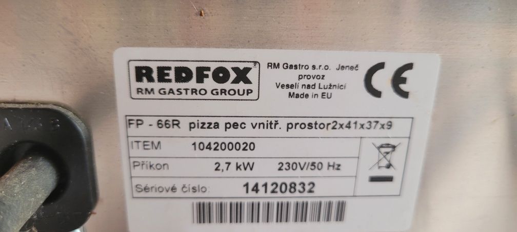PIEC_do_pizzy_Redfox-FP-66R jak nowy