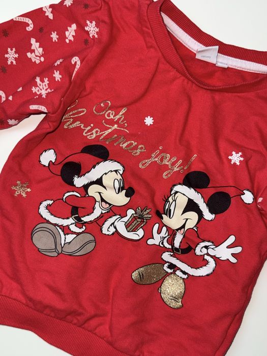 Mickey Minnie Disney Święta 98 Bluza