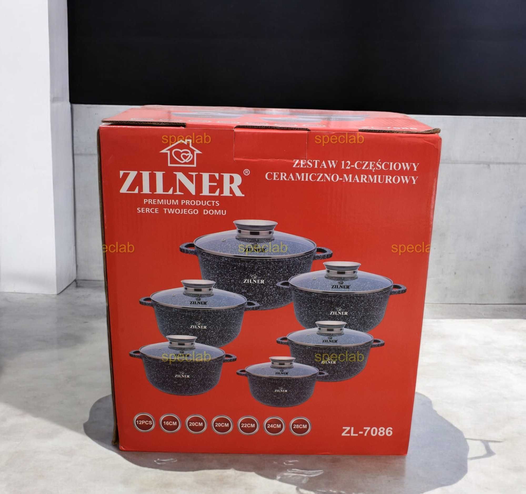Zestaw garnkow Zilner ZL-7086. Gaz, indukcja, zmywarka