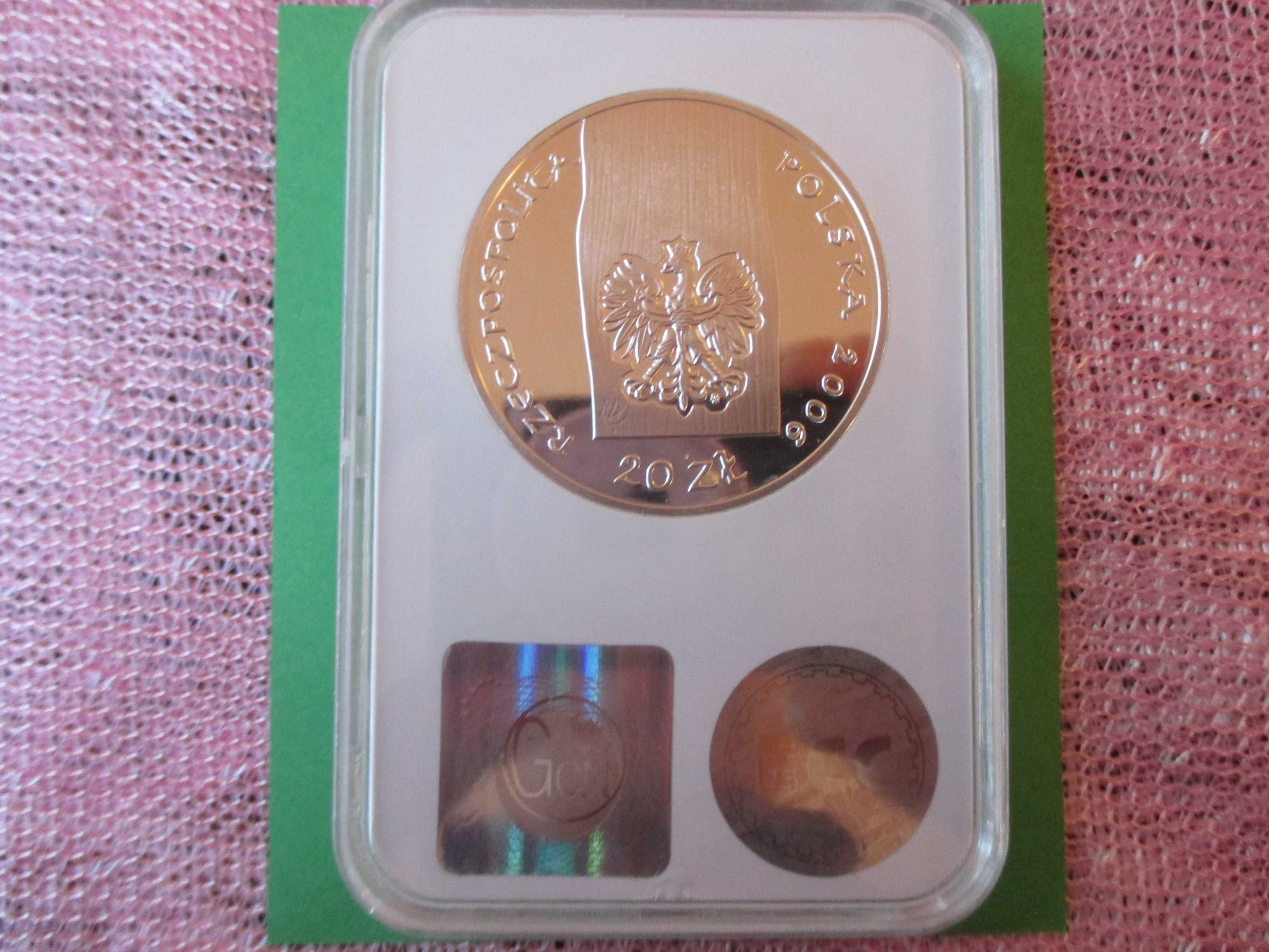 Srebrna moneta 20 zł z 2006 r. w gradingu