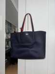 Mala lacost reversivel estilo pasta com bolsa interior