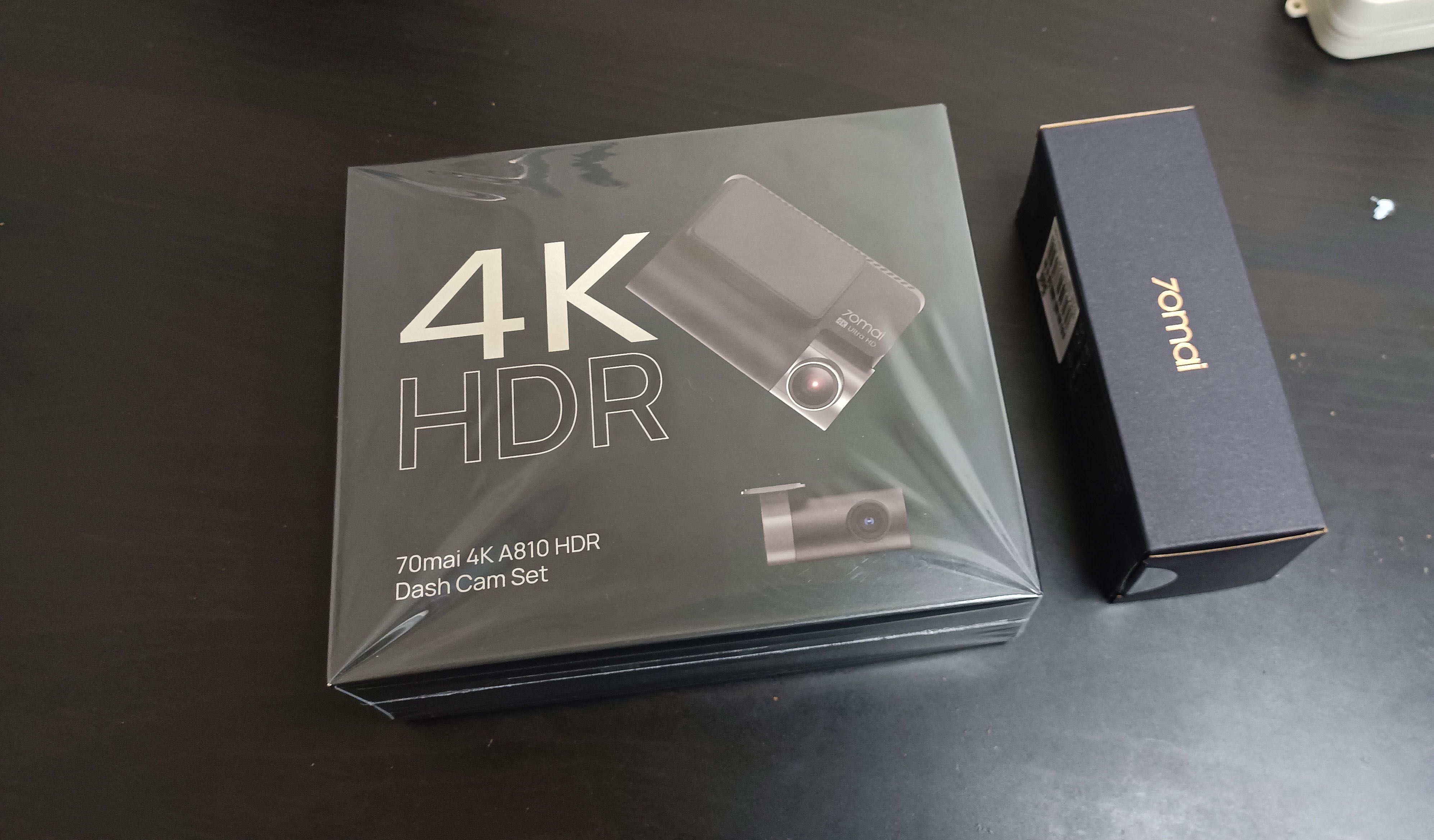 Відеореєстратор 70mai A810 4K+камера заднього огляду RC12+кабель UP03