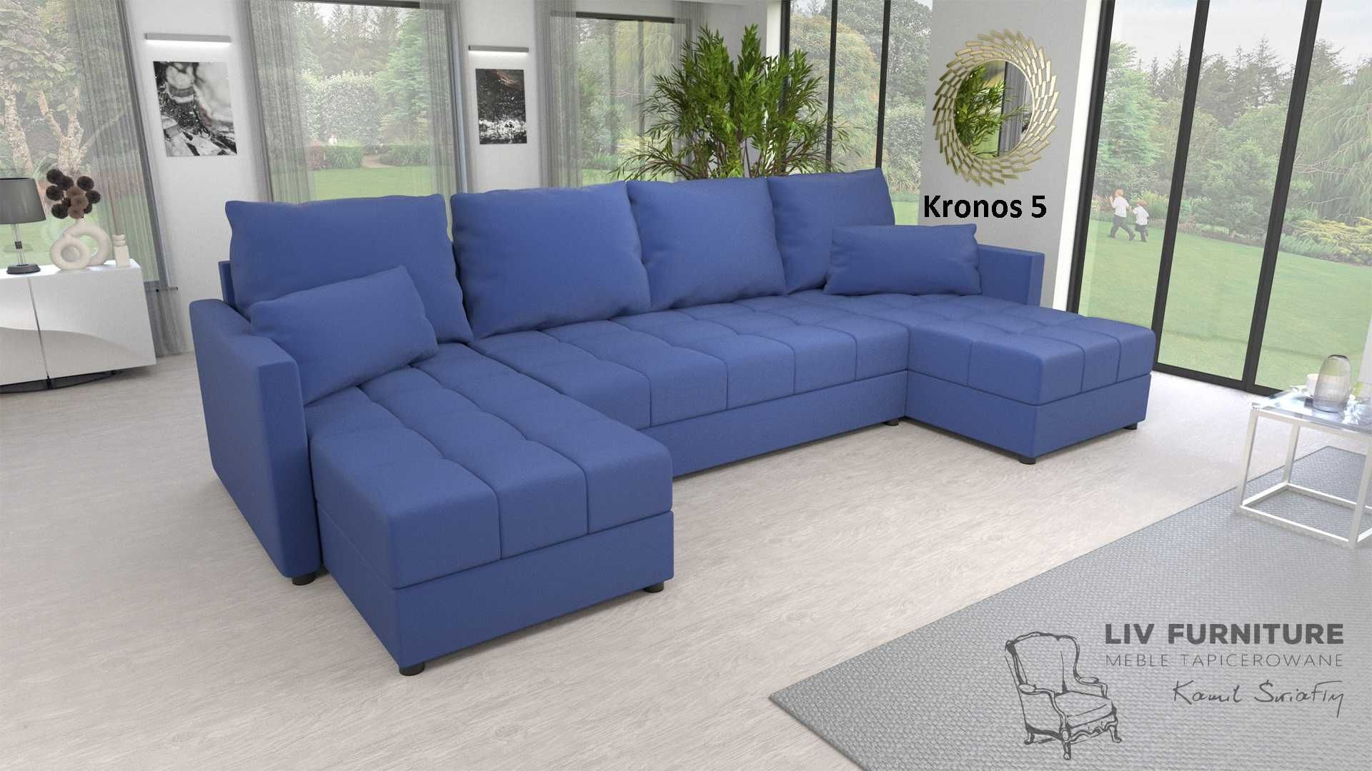 NOWY Narożnik Rogówka DOMINO U z funkcją spania PRODUKT OD PRODUCENTA