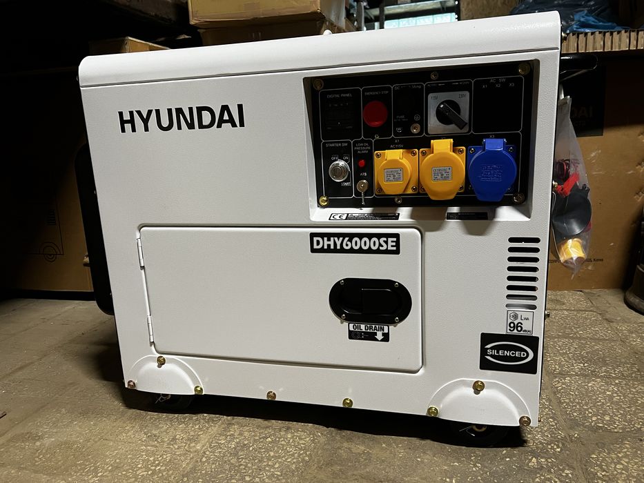 Дизельний генератор Hyundai DHY 6000SE у наявності. Новий.