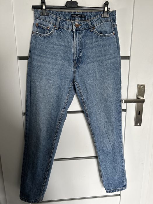 Spodnie jeansowe Bershka mom fit boyfriend retro vintage szerokie M