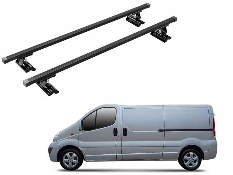 Bagażnik Dachowy Opel Vivaro Bus 2001 do 2014 Van bazowy relingi belki