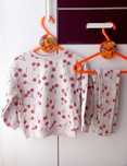 Zara komplet wisienki 104-110 bluza + legginsy prążek legi prążki set