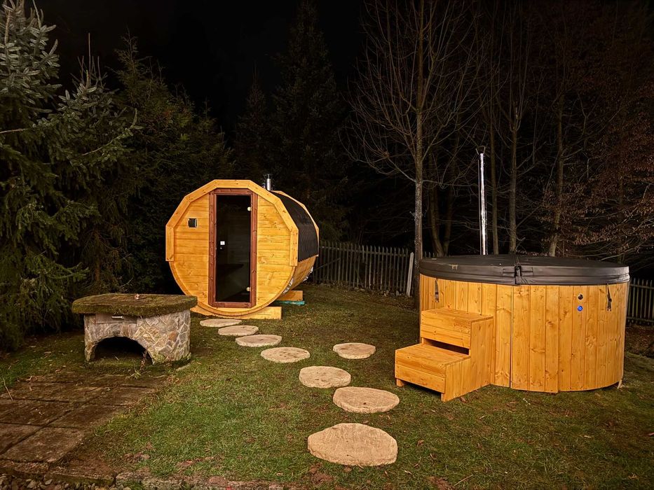 Domek na wynajem z sauna i balią ZADZWON! Quady